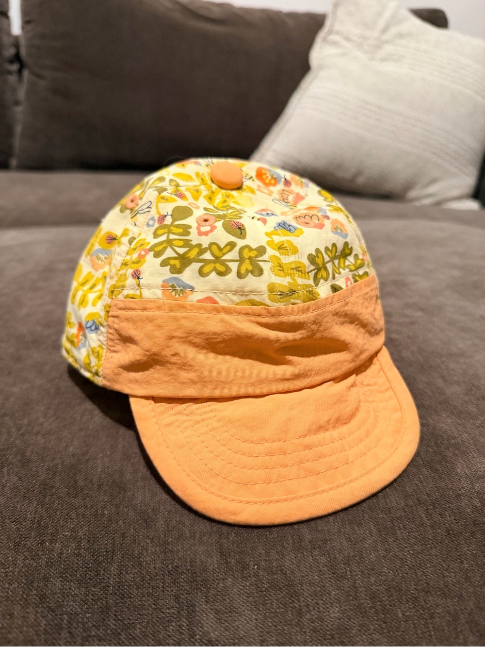 Patagonia Kids Yellow Floral Hat